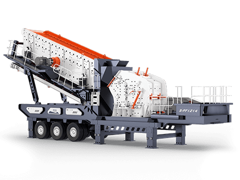 Mobile impact crushing station