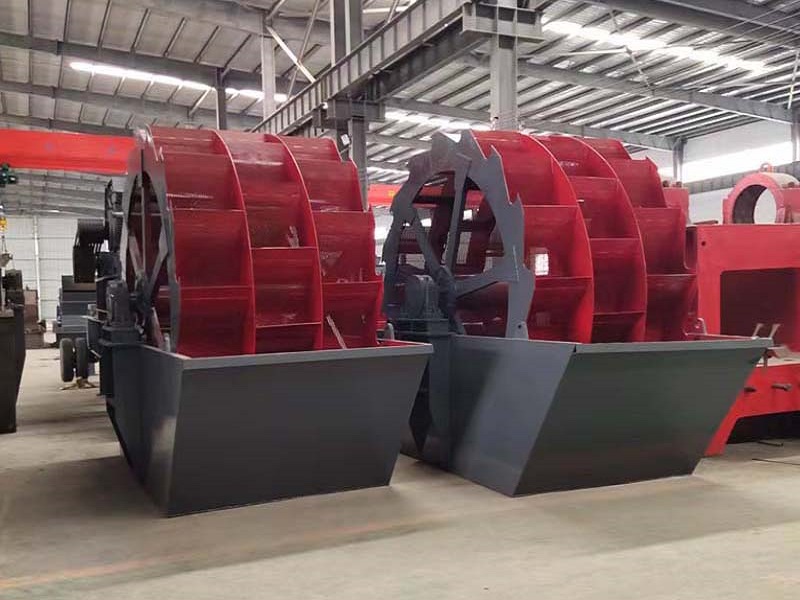Wheel sand washing machine